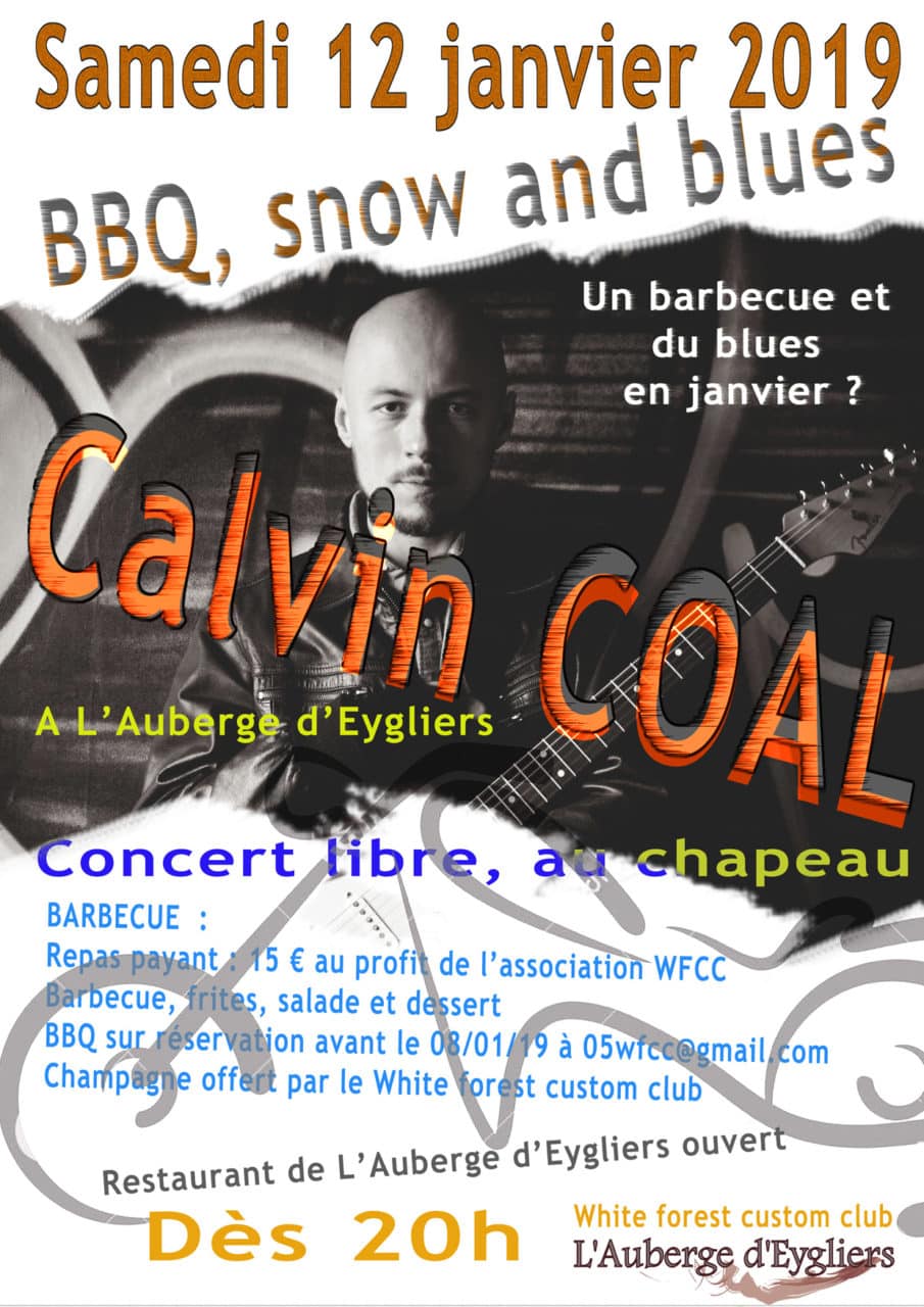 Calvin Coal en concert à l'Auberge d'Eygliers