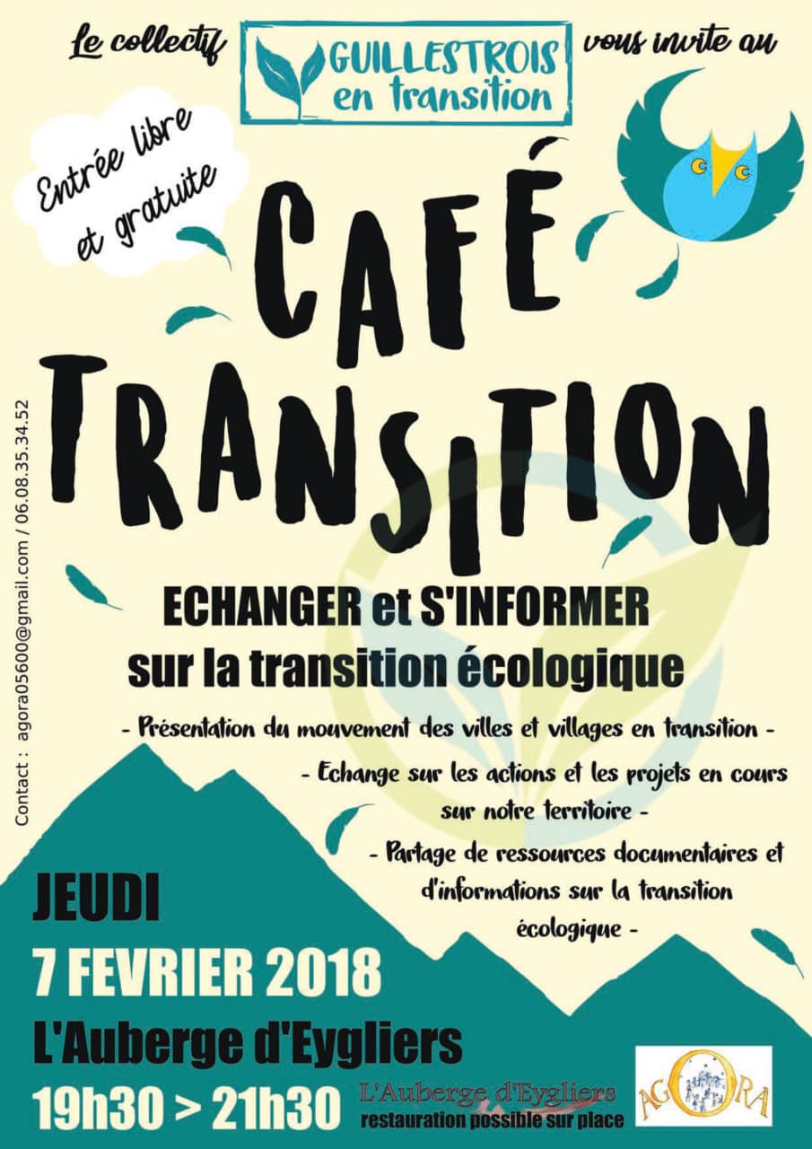 café des transitions énergétiques à l'Auberge d'Eygliers dans les Hautes Alpes